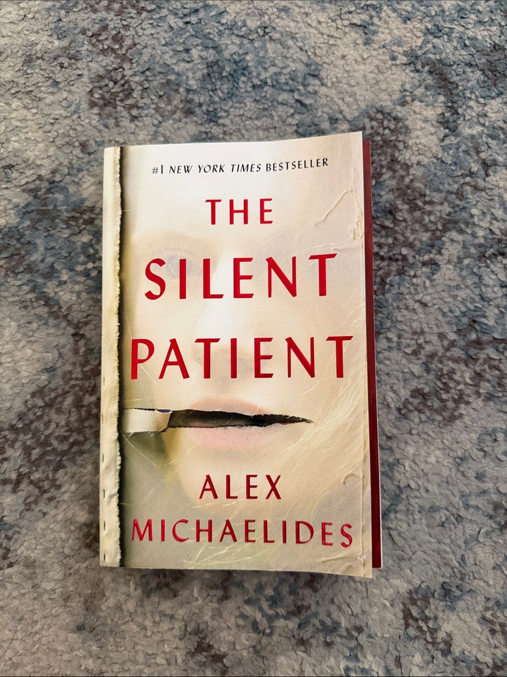The Silent Patient by Alex Michaelides - Cream & Red Paperback